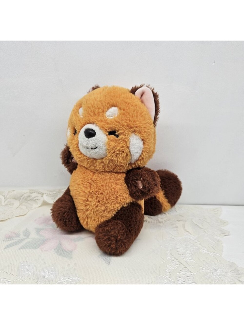 Duoai Orange Red Panda Plush 9" Sitting Panda Sister Stuffed Animal Imported...